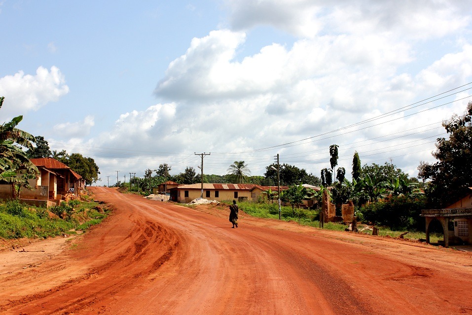 Banko typical Ashanti village