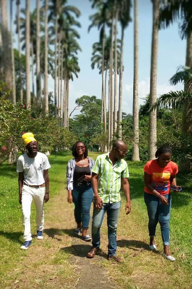 Ras Asante during a nature tour in the Eastern region