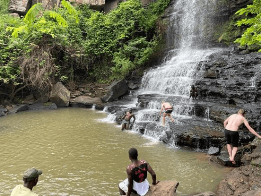 dicover waterfalls in genuine Ghana