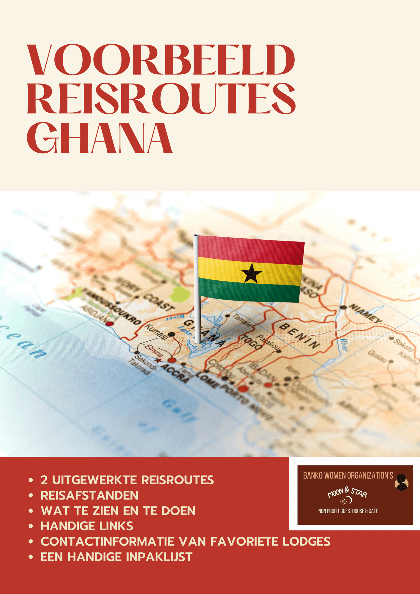 voorbeeld reis routes Ghana